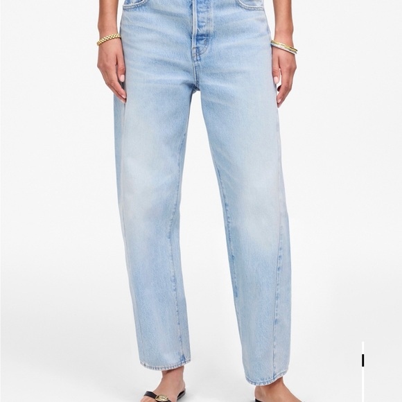Madewell Tall Pieced Barrel Leg Jeans - Picture 4 of 7